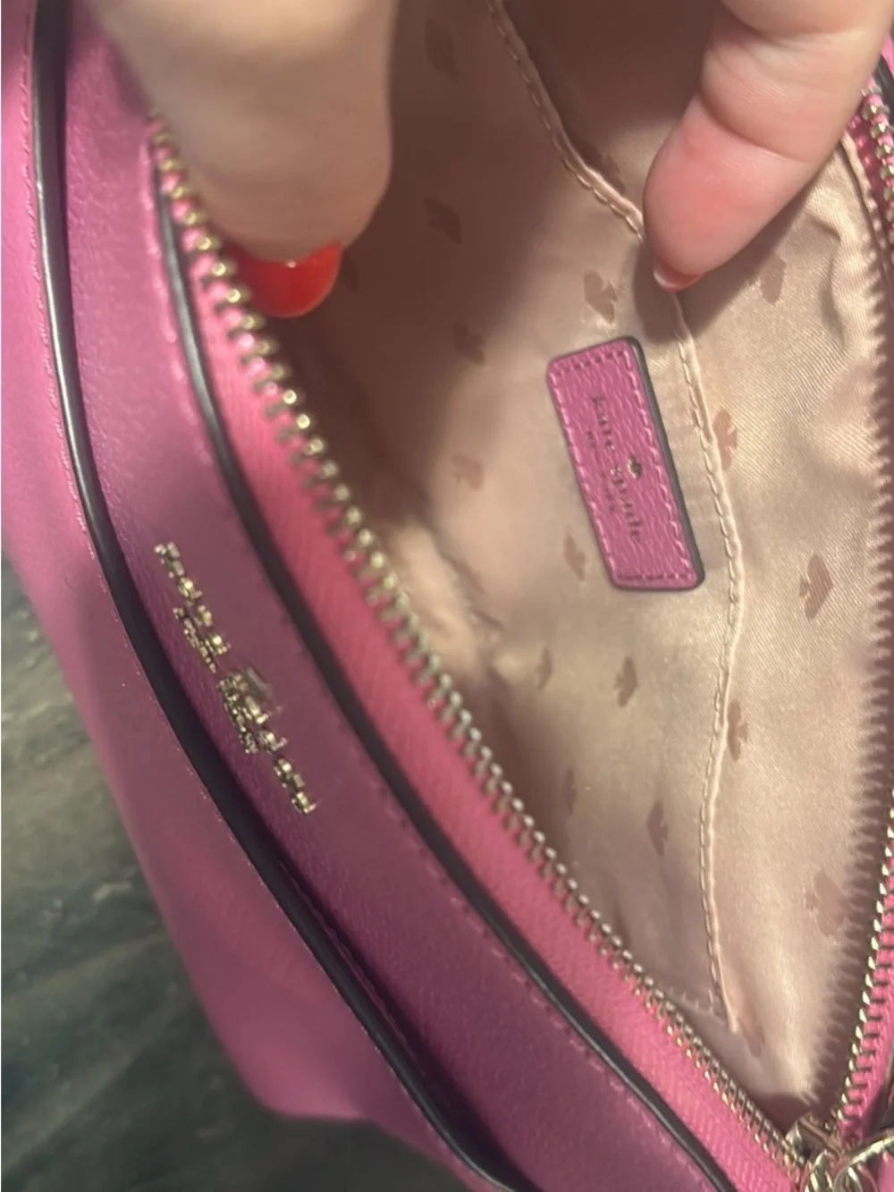 kate spade compact leather